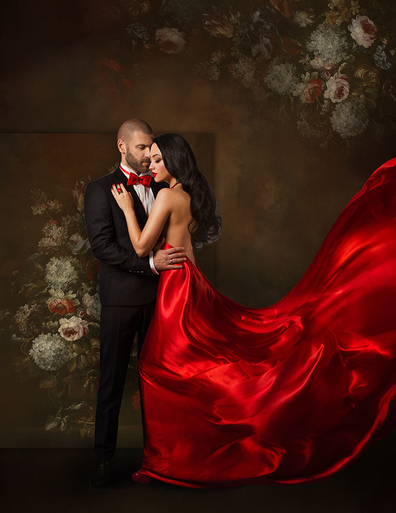 Avezano Abstract Texture Art FlowersPortrait Photography Backdrop-AVEZANO